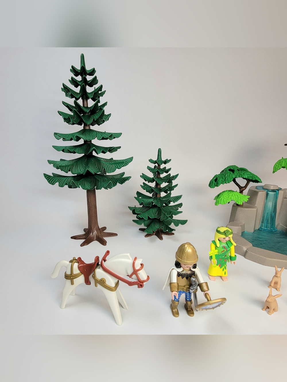 Playmobil 3896 Fairy's Waterfall Magic Forest Unicorn Knight - Complete - Picture 8 of 16